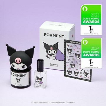 韓國 FORMENT X Kuromi Edition Signature Perfume (Cotton Hug) Kuromi 限量版香水 50ml | 棉花擁抱香氣 (黑色)